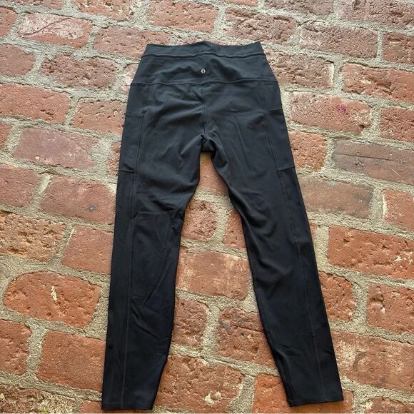 Tavi 7/8 Tie Waist Pocket Tight Leggings Yoga Pants Black Size Large - Picture 10 of 16